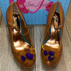 Poetic License Women’s Pumps After Party Brown Heels Size 9M